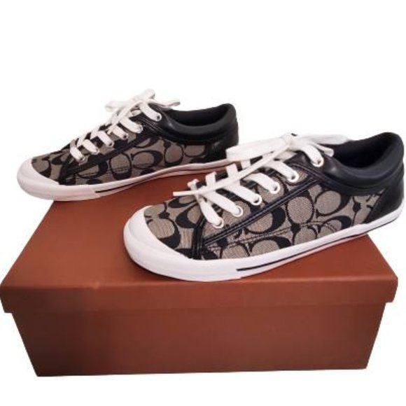NEW Coach Francesca Low Top Logo Sneakers - Picture 4 of 6